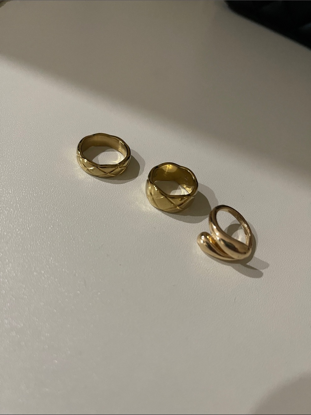 Gold Rings - Set of 3